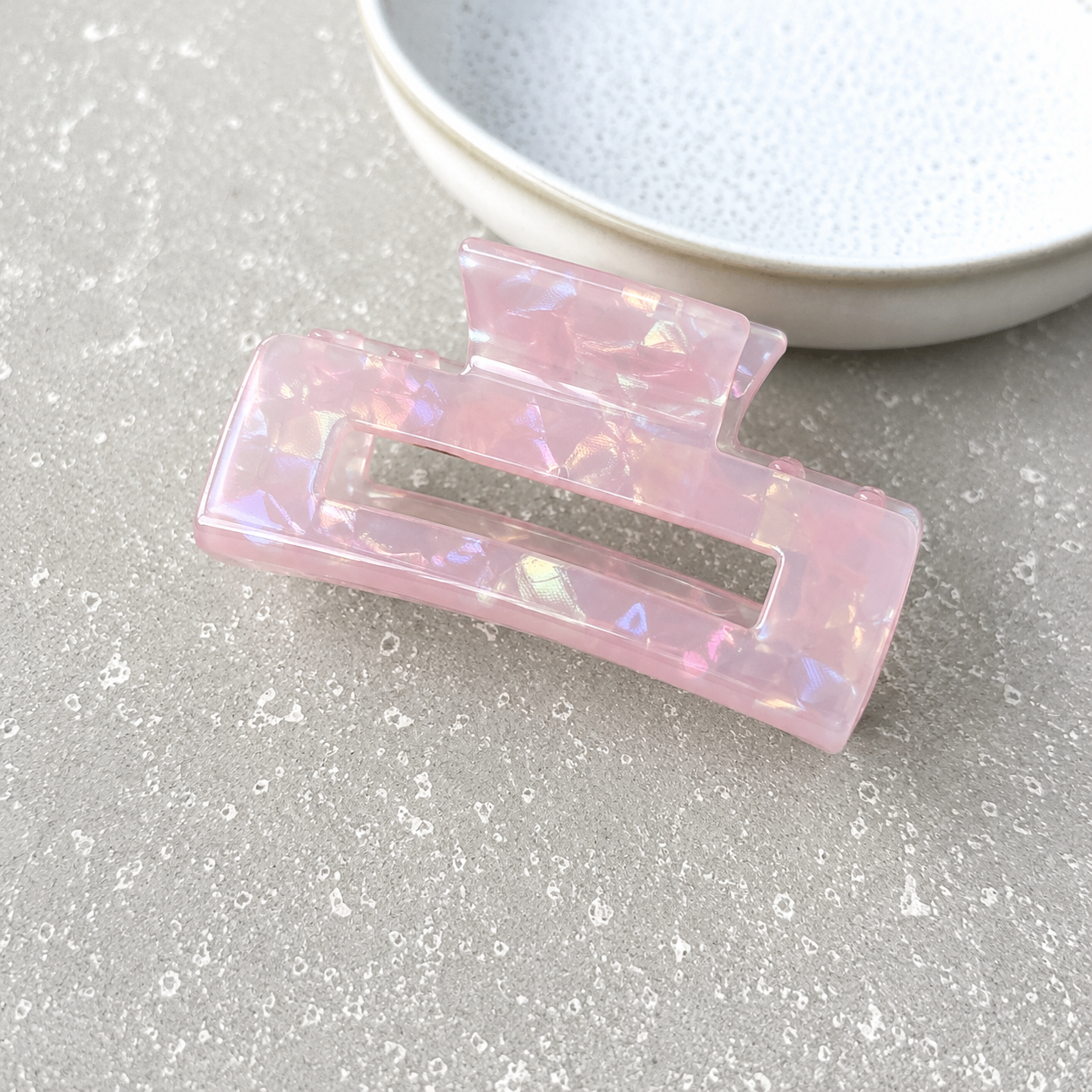 Small Candy Floss Rectangular Claw Clip