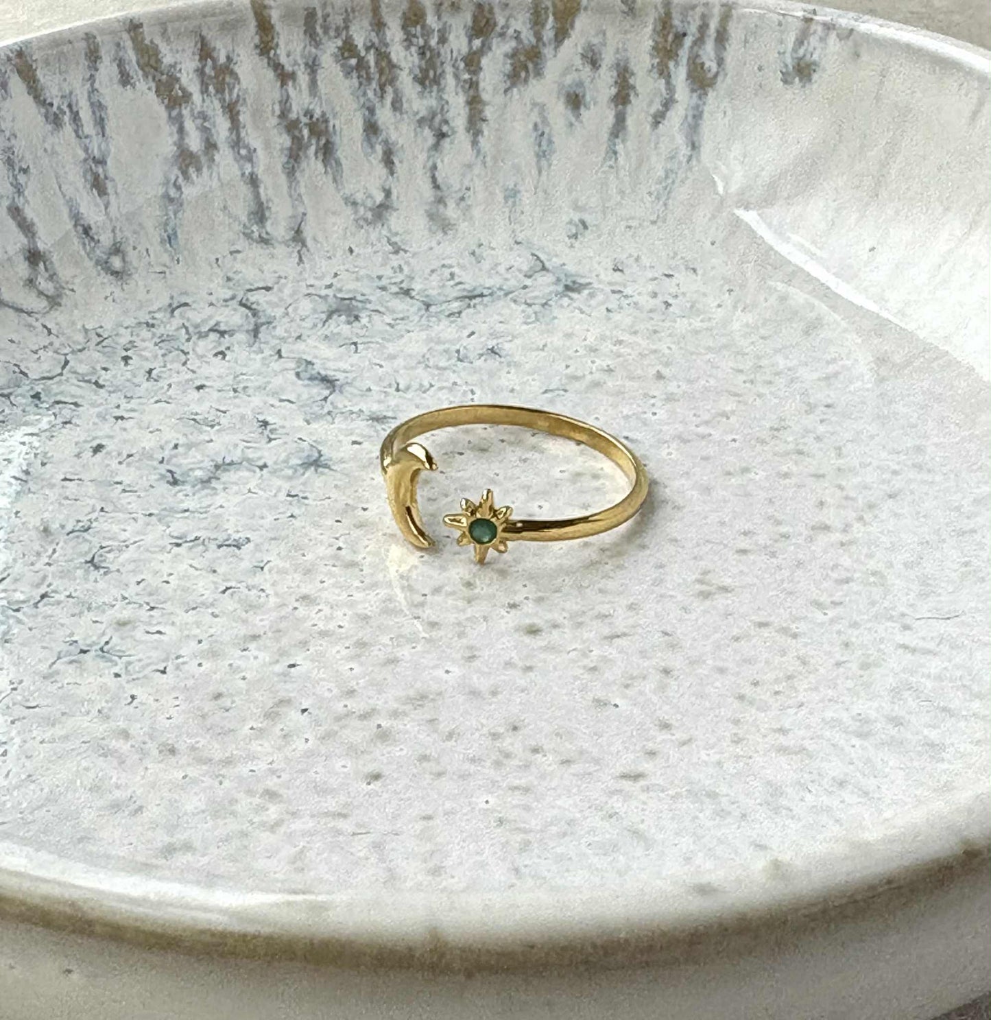 Tarnish Resistant Solestial Open Ring