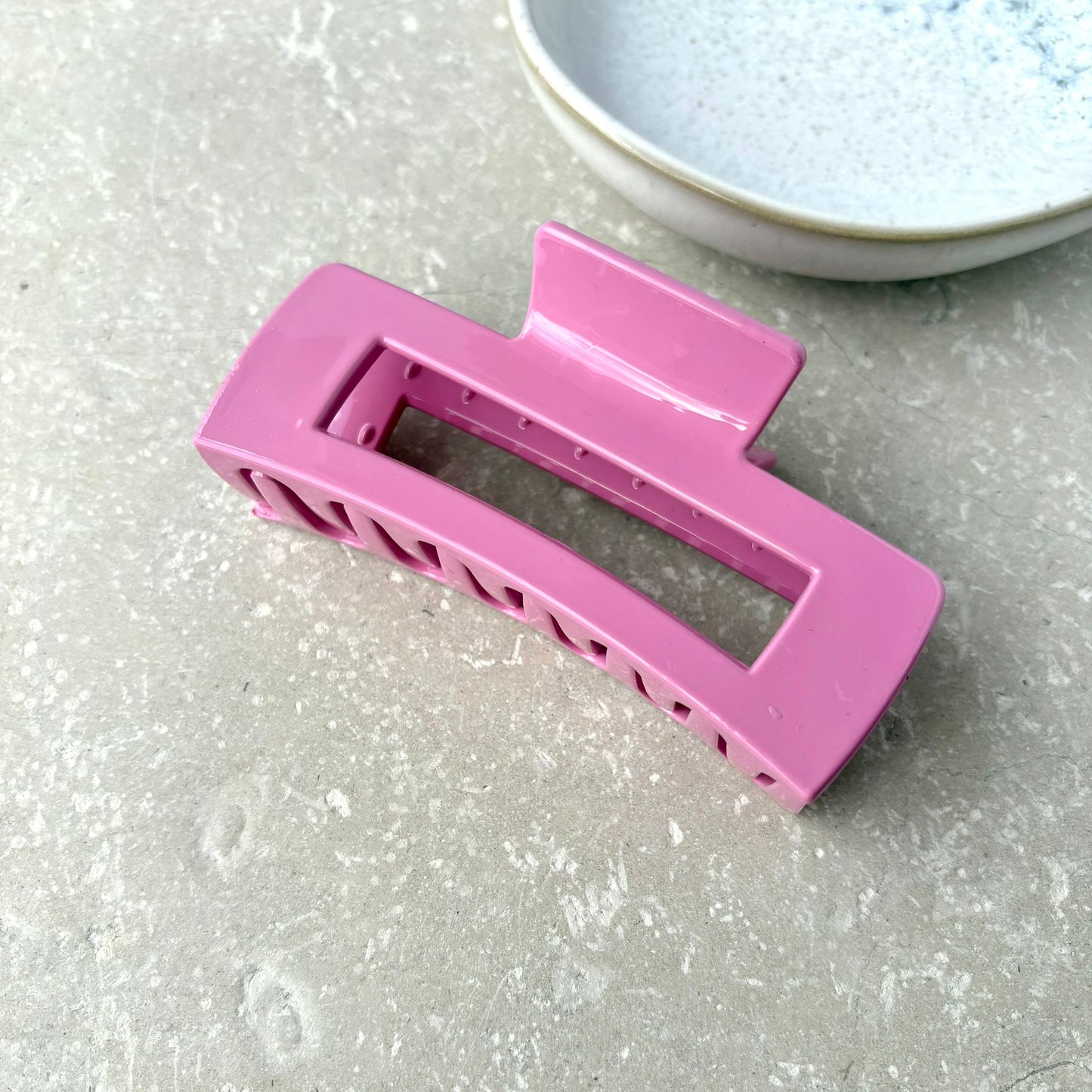 Pink Soft Flexible Claw Clip