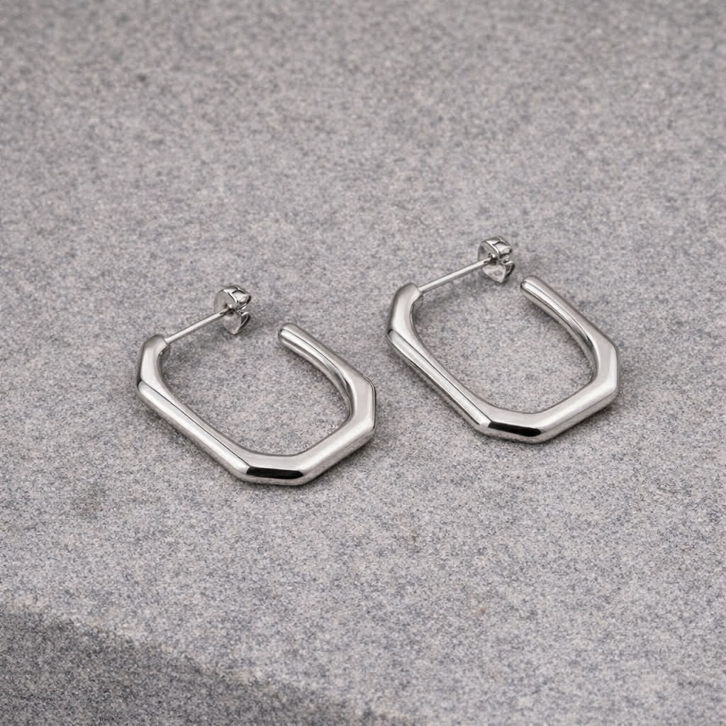 Tarnish Resistant Classic Rectangular Studs