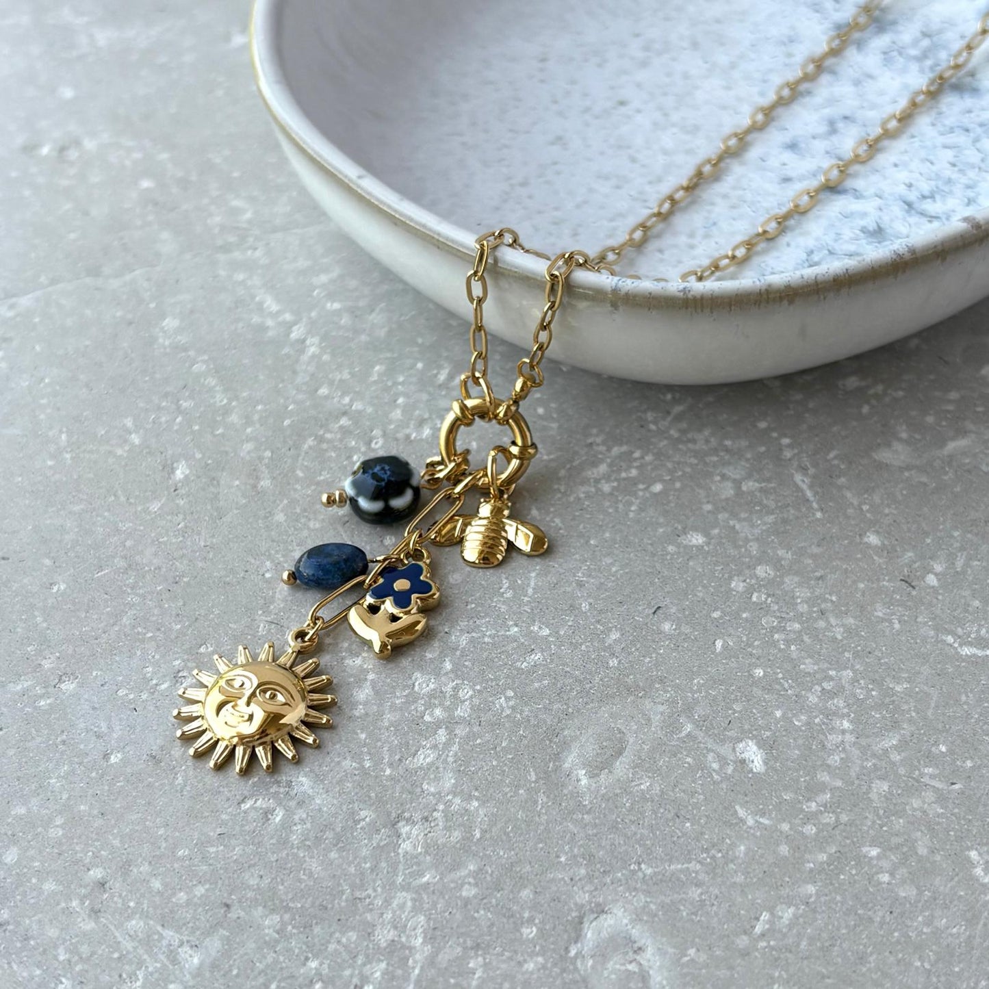 Tarnish Resistant Summer Cascade Necklace