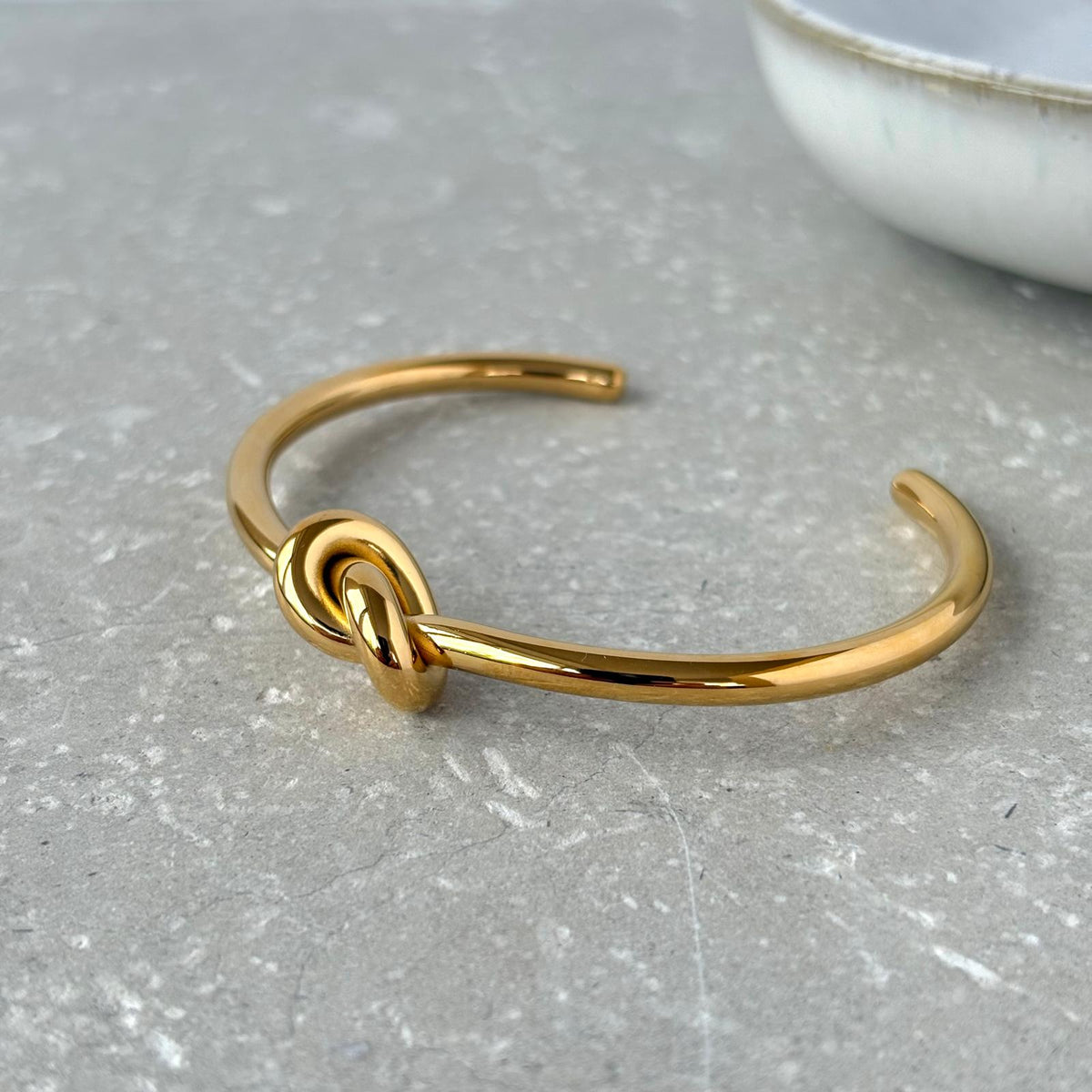 Tarnish Resistant Knot Cuff Bangle