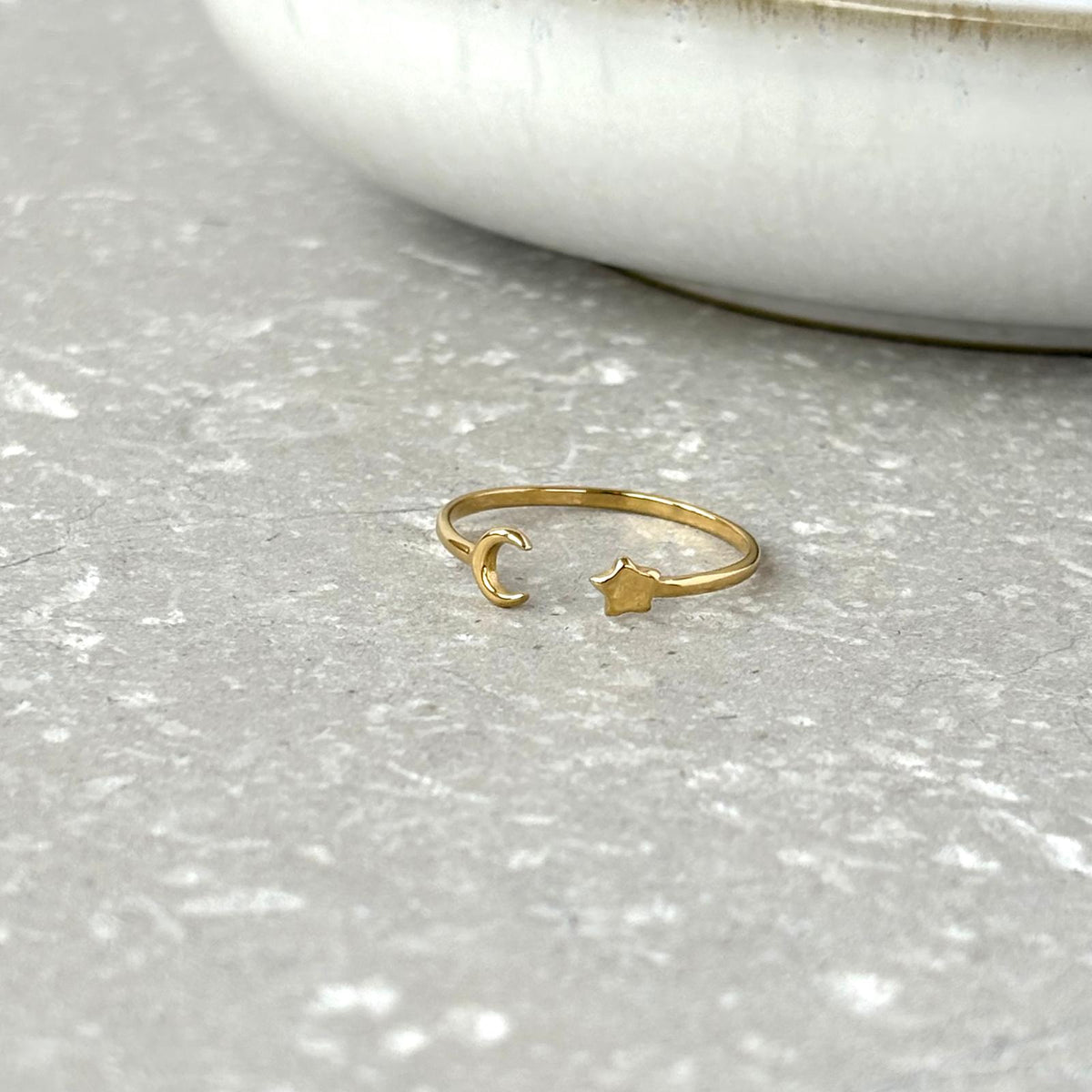 Tarnish Resistant Celestial Stacking Open Ring
