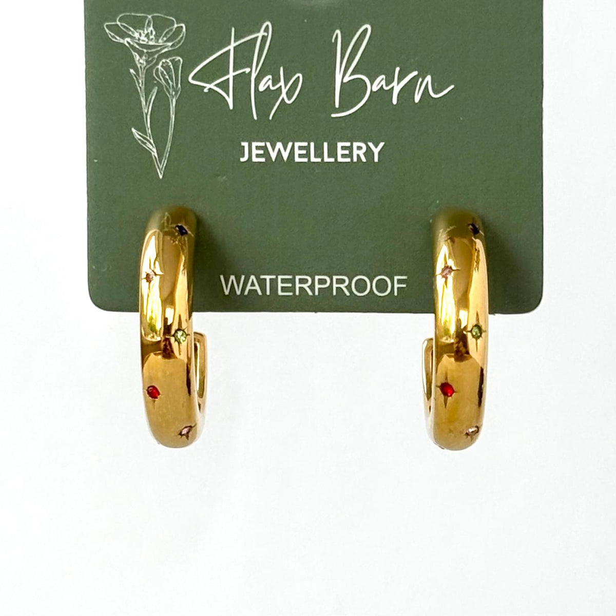 Tarnish Resistant Multi Colour Glimmer Studs