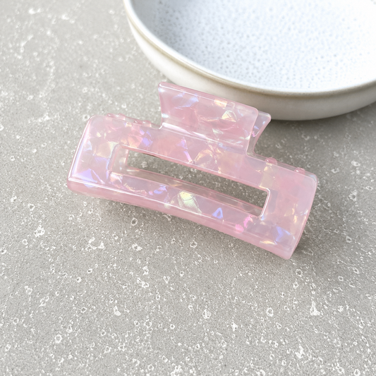 Small Candy Floss Rectangular Claw Clip