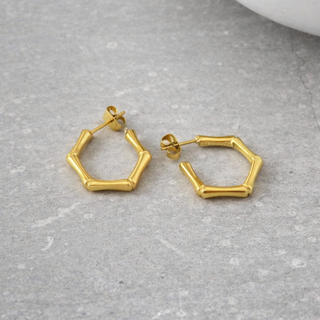 Tarnish Resistant Hexagonal Studs