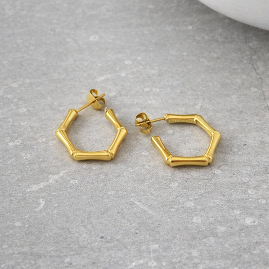 Tarnish Resistant Hexagonal Studs