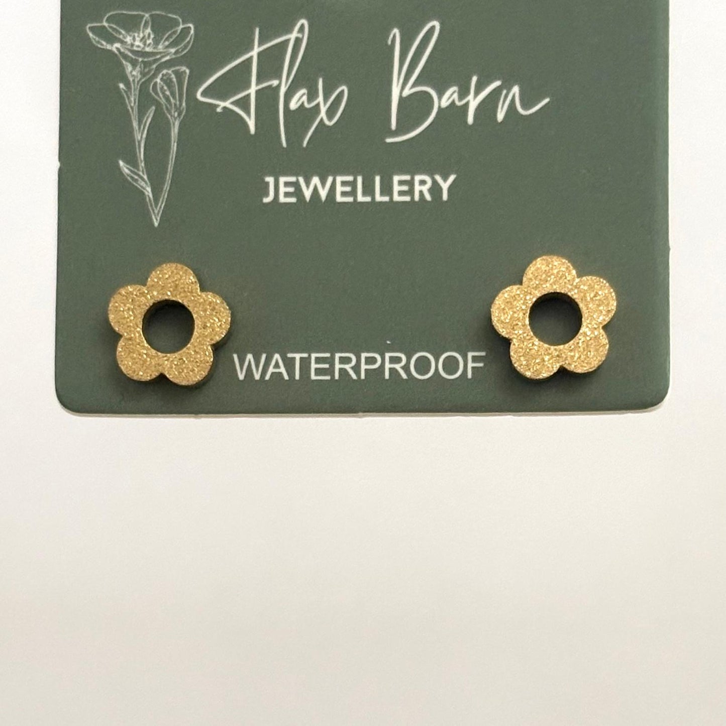 Tarnish Resistant Hollow Flower Studs
