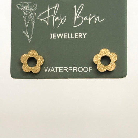 Tarnish Resistant Hollow Flower Studs