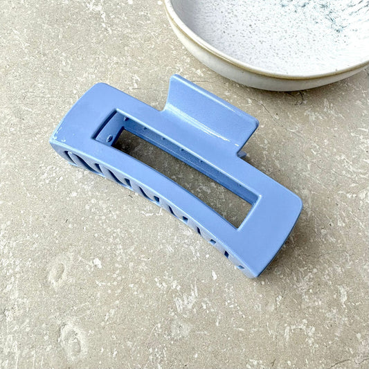 Blue Soft Flexible Claw Clip