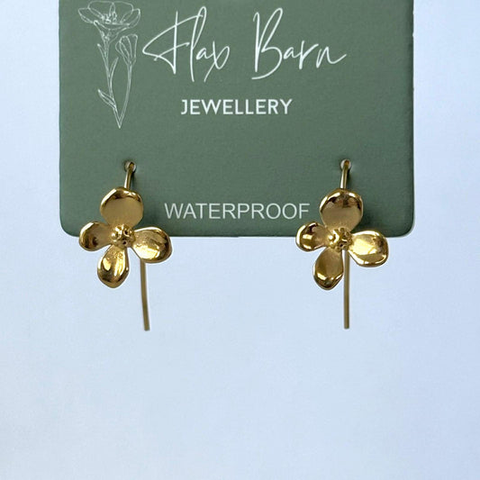Tarnish Resistant Blossom Dangle Earrings