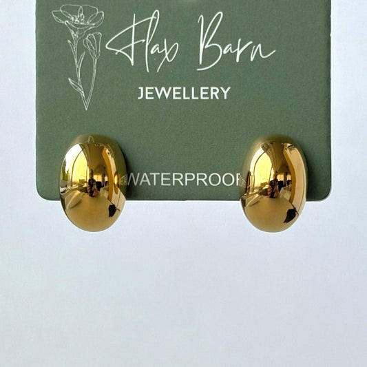 Tarnish Resistant Pebble Studs