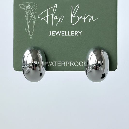 Tarnish Resistant Pebble Studs