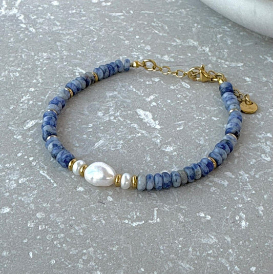 Tarnish Resistant Tripple Pearl Beaded Bracelet