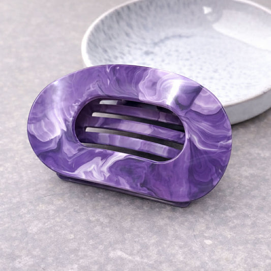 Purple Marble Horizontal Claw Clamp