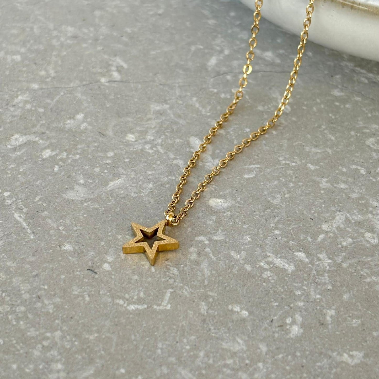 Tarnish Resistant Shimmer Star Necklace