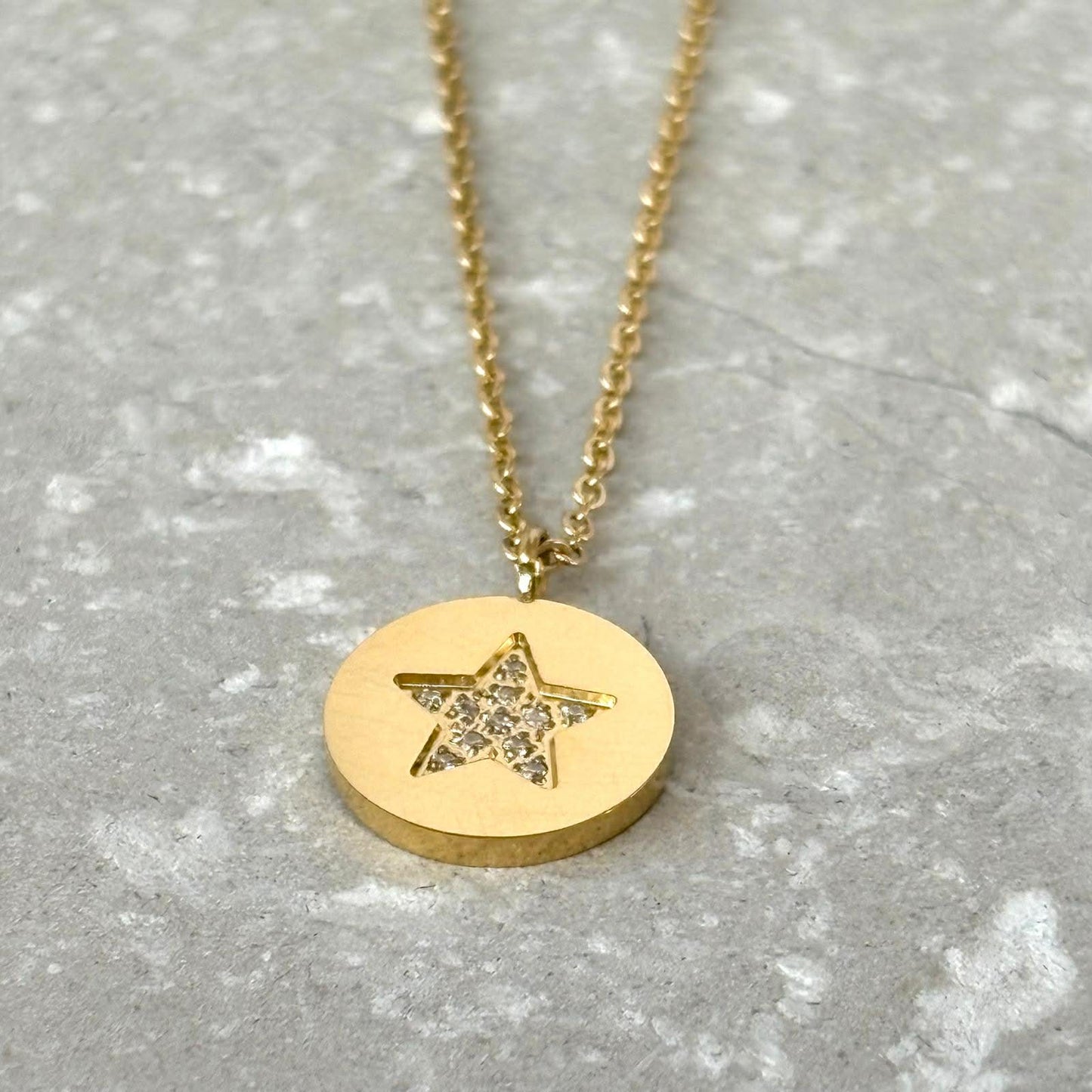 Tarnish Resistant Glimmer Star Necklace