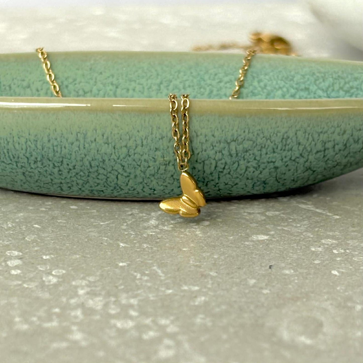 Tarnish Resistant Mini Butterfly Necklace
