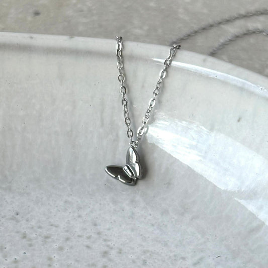 Tarnish Resistant Mini Butterfly Necklace