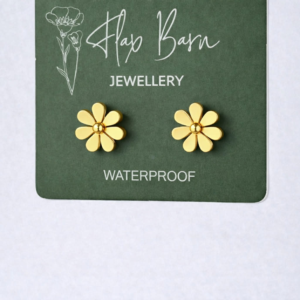 Tarnish Resistant Flower Studs
