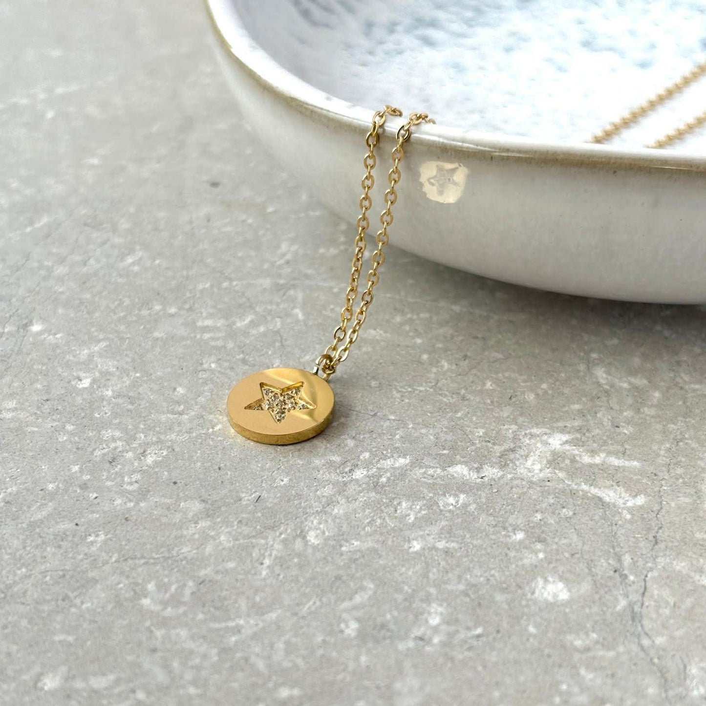 Tarnish Resistant Glimmer Star Necklace