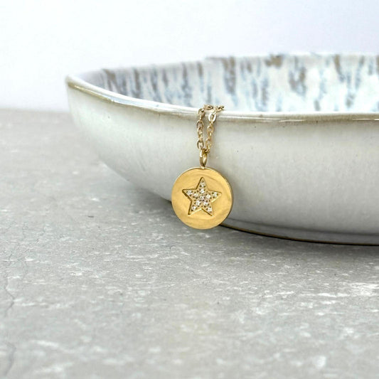 Tarnish Resistant Glimmer Star Necklace