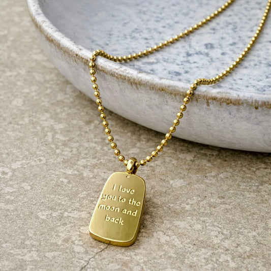 Tarnish Resistant "To The Moon and Back" Necklace