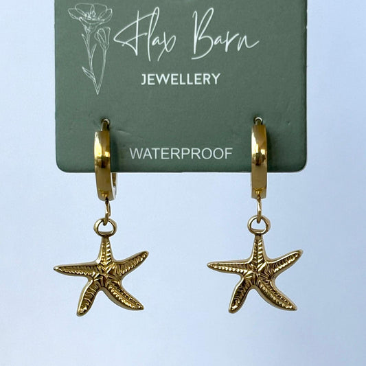 Tarnish Resistant Starfish Huggies