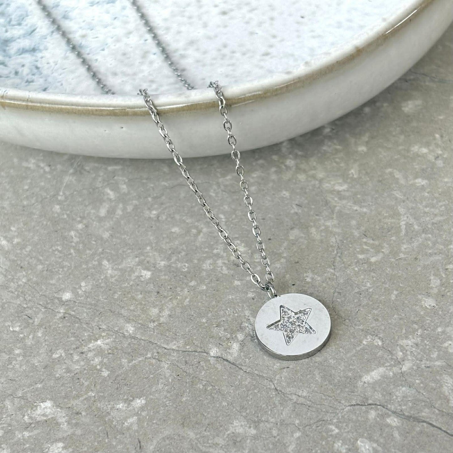 Tarnish Resistant Glimmer Star Necklace
