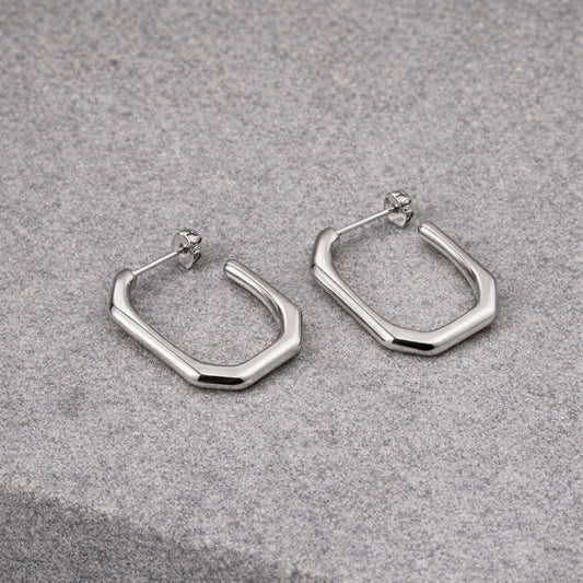 Tarnish Resistant Classic Rectangular Studs