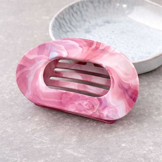 Pink Marble Horizontal Claw Clamp