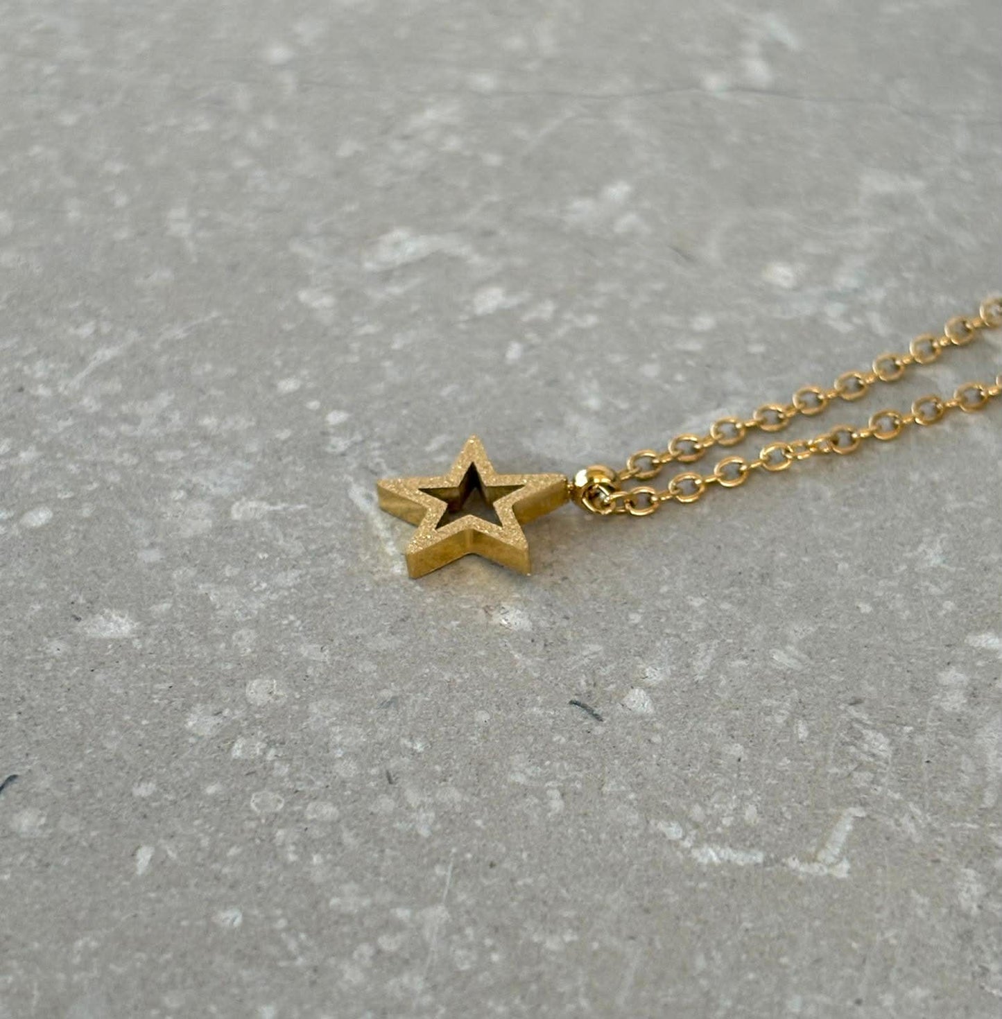 Tarnish Resistant Shimmer Star Necklace