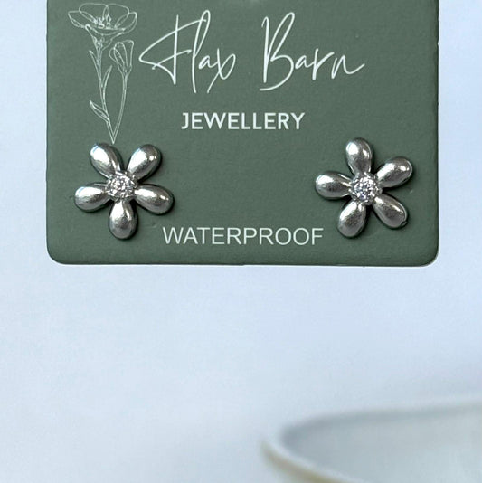 Tarnish Resistant Dainty Flower Studs