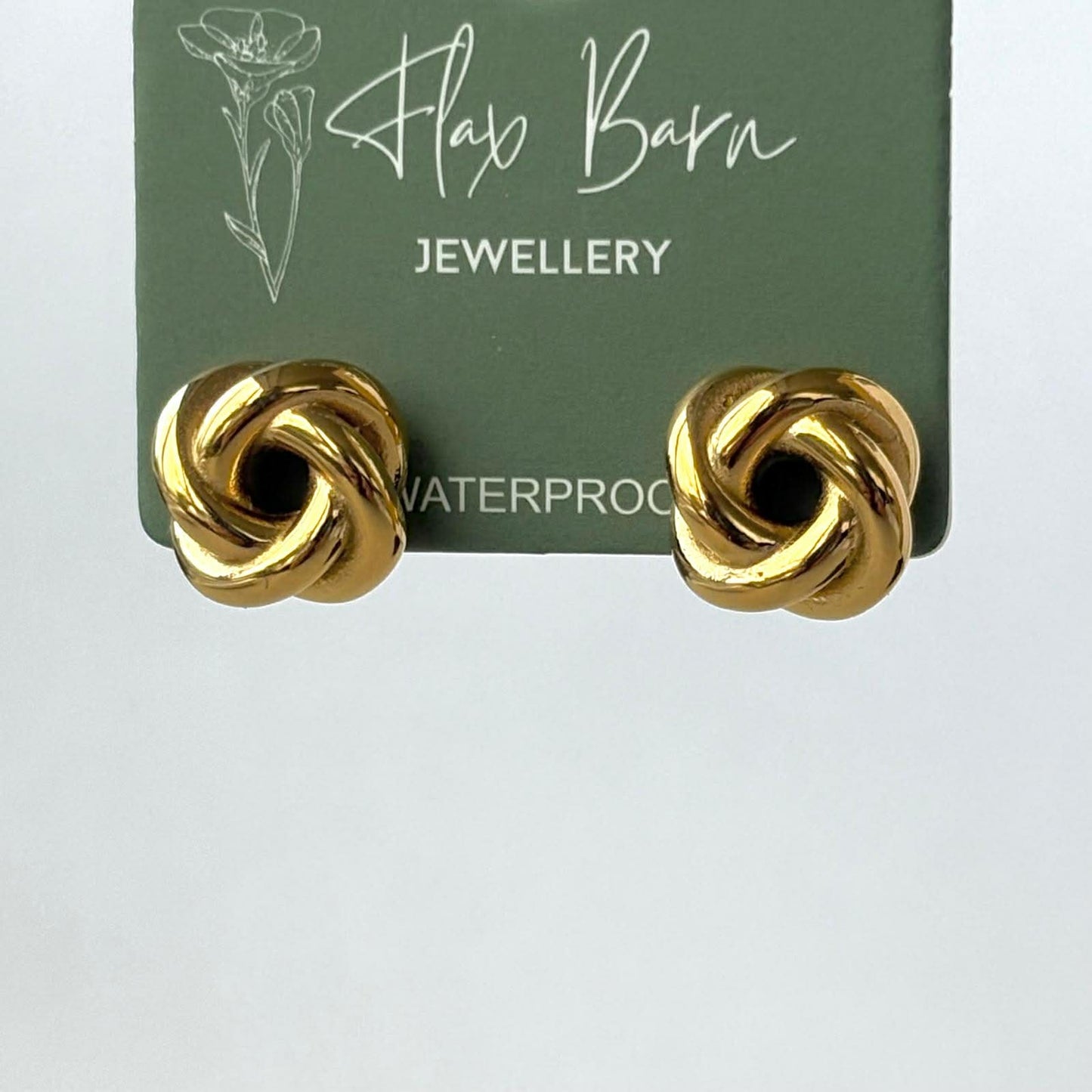 Tarnish Resistant Twist Knot Studs