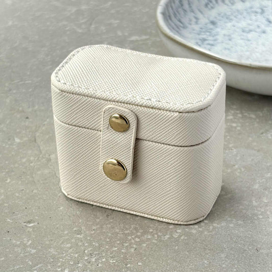 PU Leather Ring Storage Box