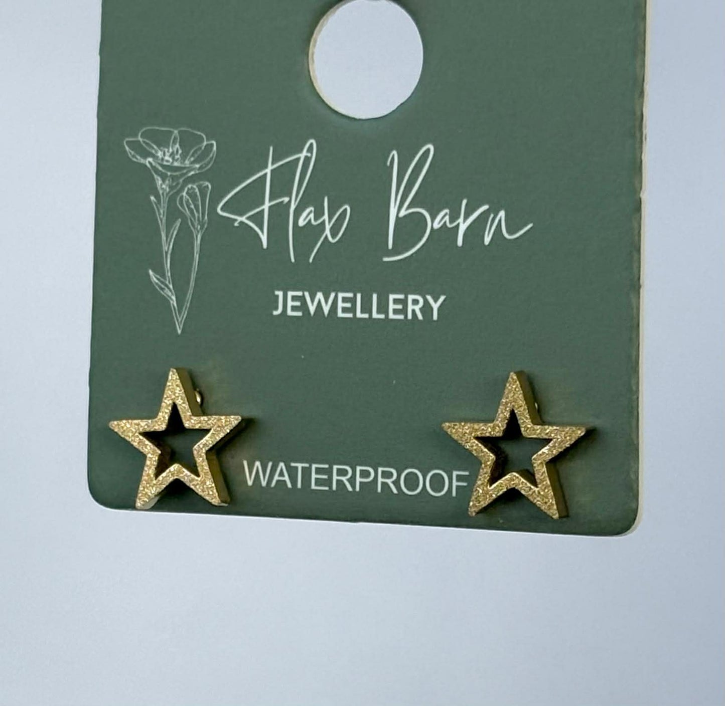 Tarnish Resistant Shimmer Star Studs