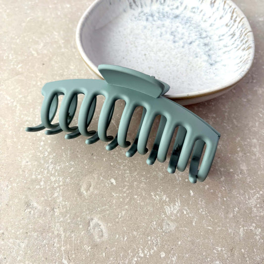 Matt Duck Egg Barrell Claw Clip