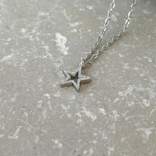 Tarnish Resistant Shimmer Star Necklace