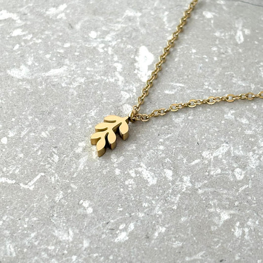 Tarnish Resistant Fern Necklace