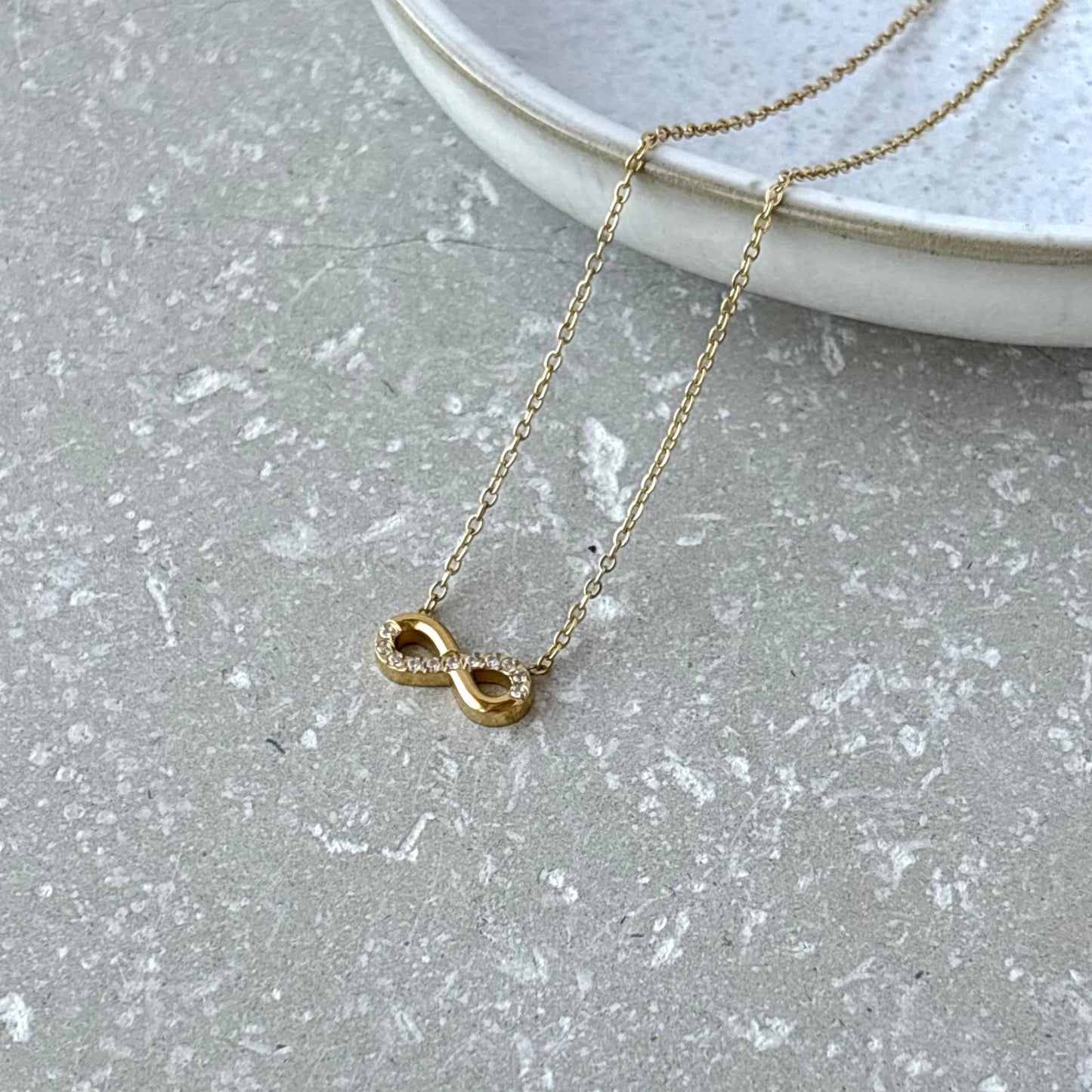 Tarnish Resistant Infinity Necklace