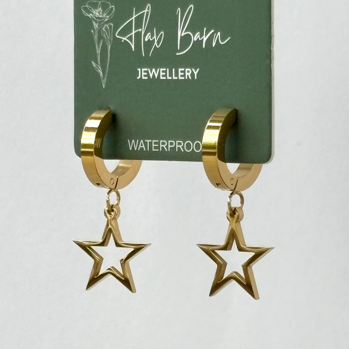 Tarnish Resistant Star Huggies