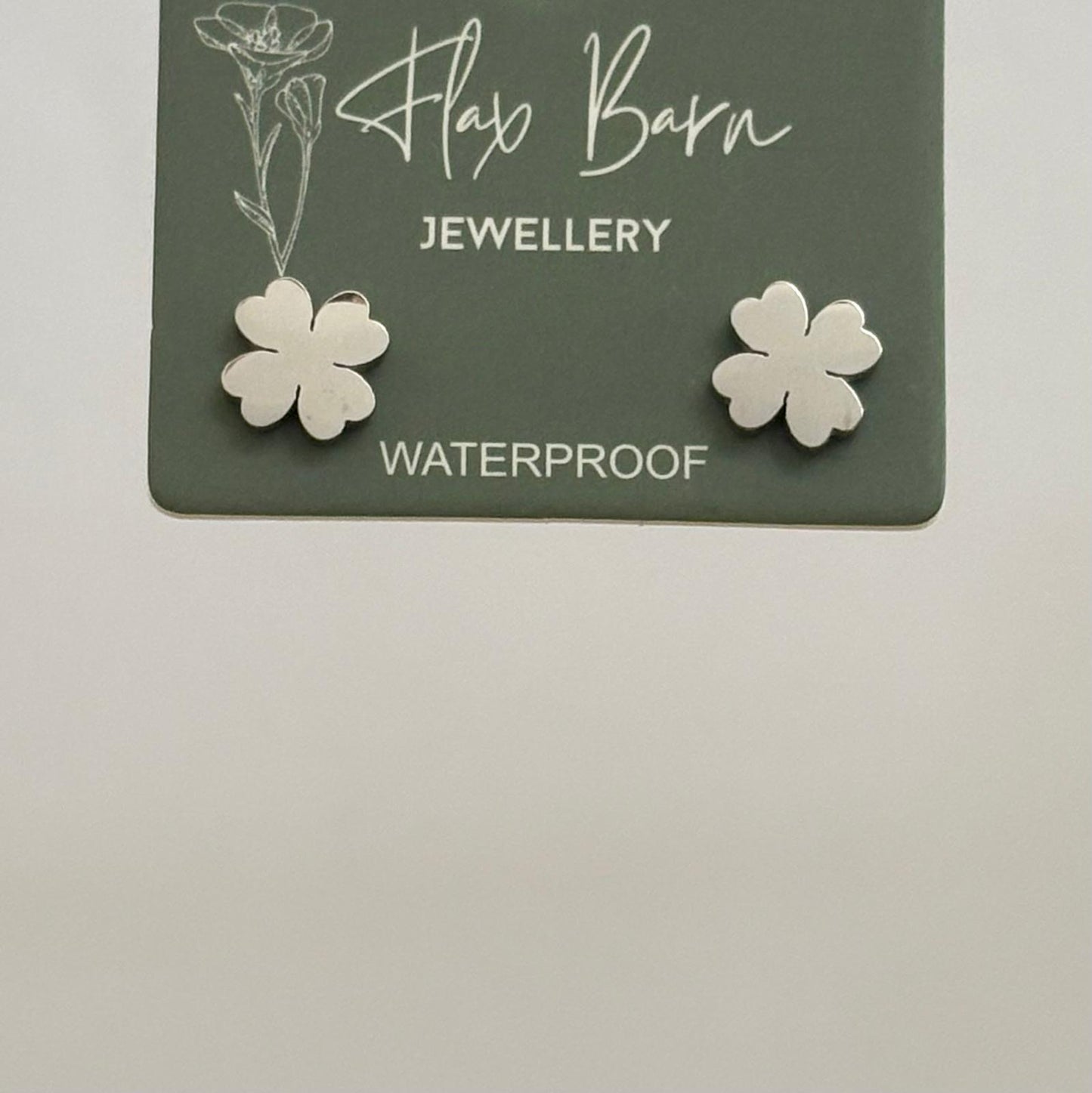 Tarnish Resistant Clover Studs