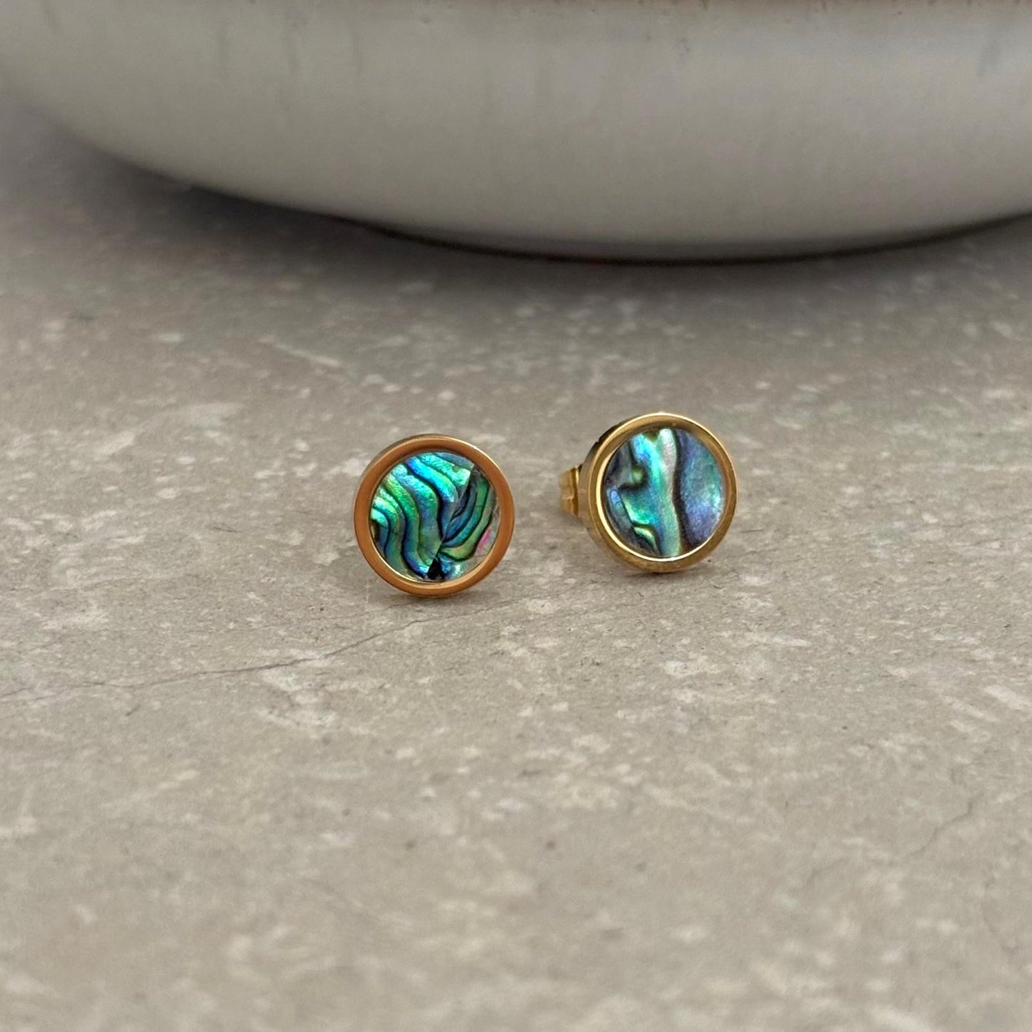 Tarnish Resistant Paolo Shell Studs